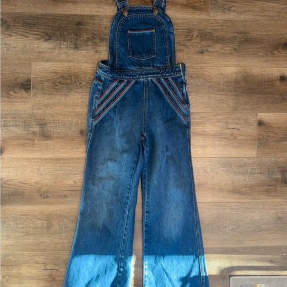 We The Free Chasing Rainbows Denim Overalls - Picture 2 of 10